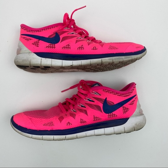 Nike 5.0 neon pink light weight running sneakers - Picture 5 of 10